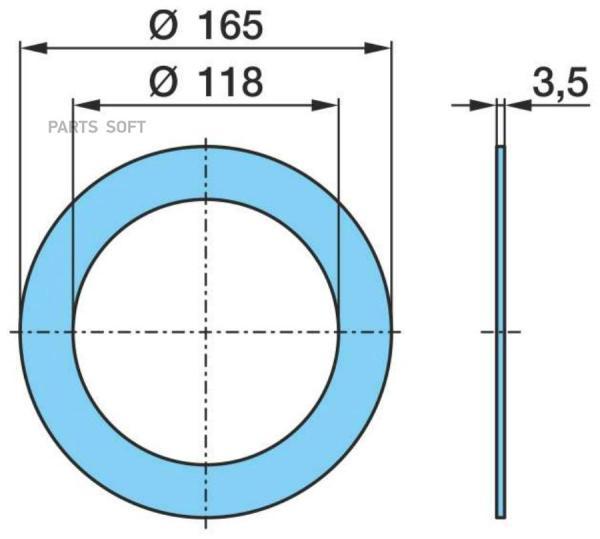 03.310.98.14.0_кольцо уплотнительное пласт.! ступицы 118x165x3.5 BPW