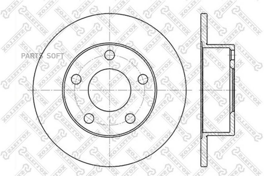 6020-4764-sx_диск тормозной задний audi a6 1.8t-2.5tdi 97>