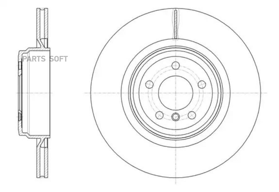 61599.10 Диск Тормозной Задний Bmw F01/F02/F04/F07 4.0-6.0 08> Remsa 615991