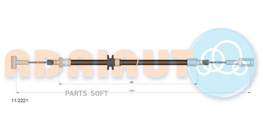 ADRIAUTO Трос ручника ADRIAUTO 11.222
