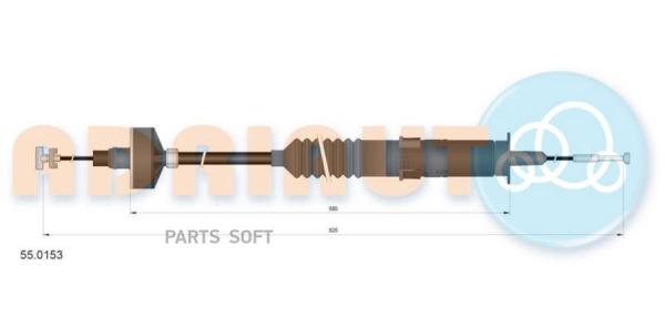 ADRIAUTO Трос сцепления ADRIAUTO 55.015