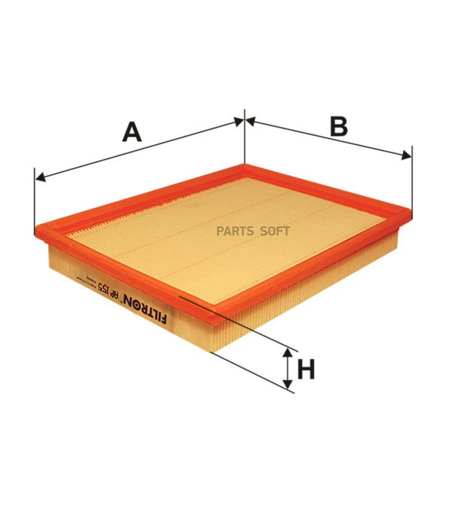 AP 155_фильтр воздушный! Fiat Palio/Strada 1.2i-1.6i/1.7TD/1.9D/JTD 96>