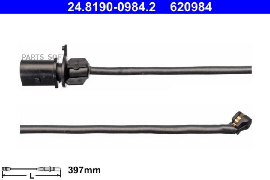 ATE '24819009842 Датчик износа колодок AUDI Q5 FY (2016-),Q7 4M (2015-),A4 B9 (2015-),A6 4