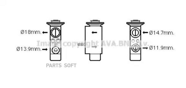 AVA Клапан кондиционера AVA BW144