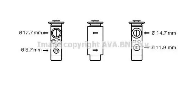 AVA Клапан кондиционера AVA OL14