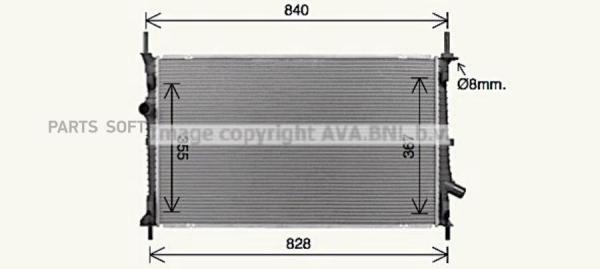 AVA Радиатор системы охлаждения