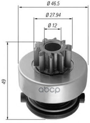 Бендикс стартера MAGNETI MARELLI 940113020353