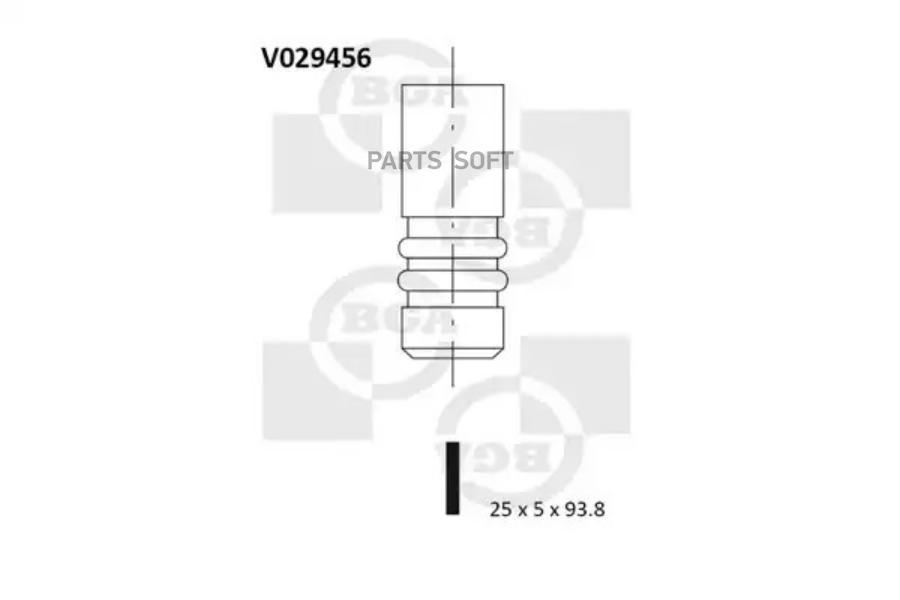 BGA V029456 Выпускной клапан 1шт