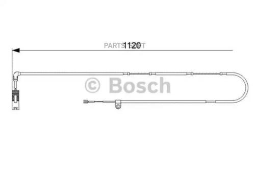 BOSCH Датчик износа колодок BOSCH 198747301