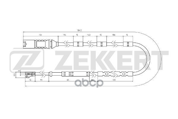 Датчик Колодки Тормозной Zekkert Bs8083 Bmw 1 (F20, F21) 11-, 3 (F30, F31, F34 F80) 11-, 4