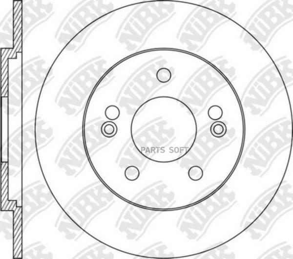 Диск тормозной HYUNDAI i40 (11-) задний (R17) (1шт.) NIBK