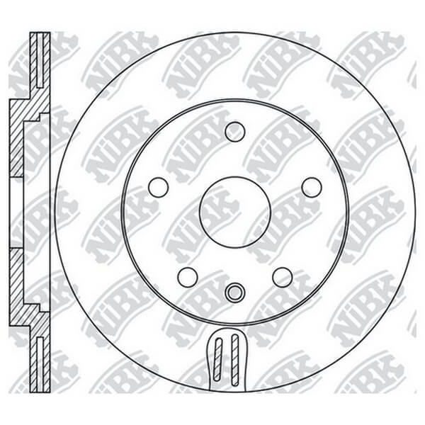 Диск тормозной NiBK rn1754