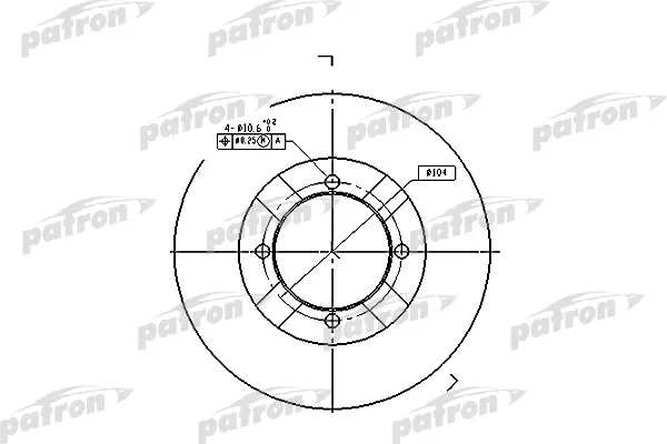 диск тормозной PATRON PBD3095