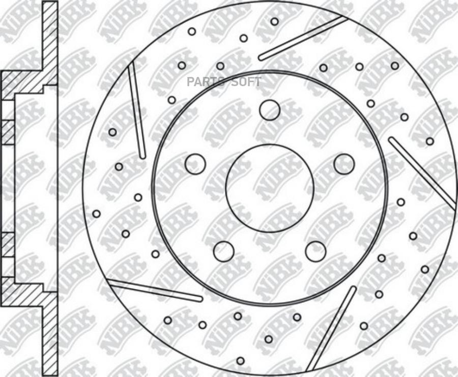 Диск Тормозной Performance Ford Focus 2010 Rn51002dset NiBK арт. RN51002DSET