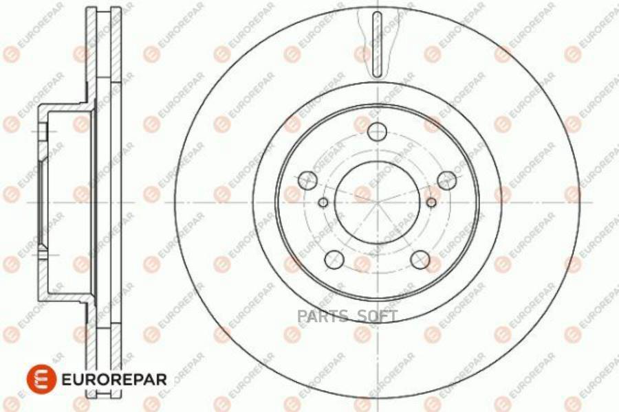 EUROREPAR 1642781580 Диск тормозной SUBARU BRZ 2.0 2012 1шт