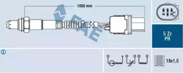 FAE 75070 Лямбда-зонд BMW