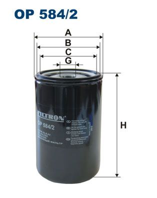 Фильтр масляный FILTRON OP584/2