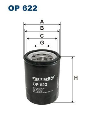 Фильтр масляный FILTRON OP622