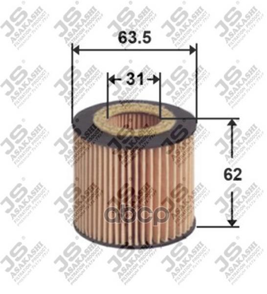 Фильтр масляный JS Asakashi OE0034