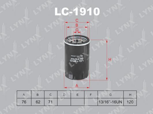 Фильтр масляный Opel Antara A 06>11 Lynx LC191