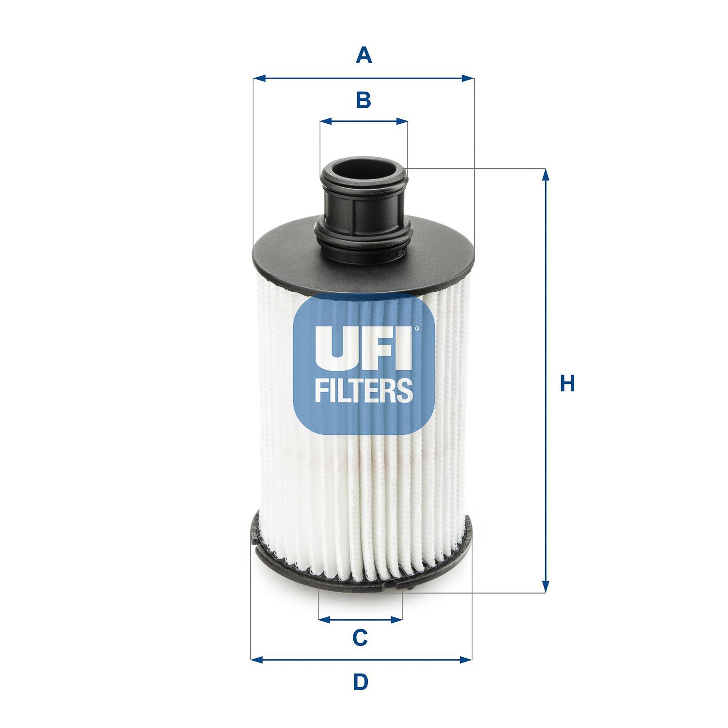 Фильтр масляный UFI 25.073.02