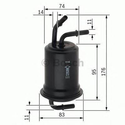 Фильтр топливный BOSCH F026403012