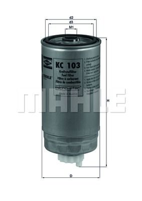 Фильтр топливный KNECHT KC 103