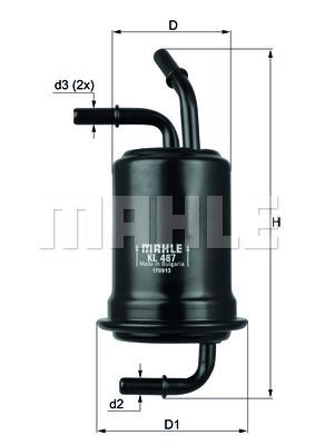 Фильтр топливный KNECHT KL 487