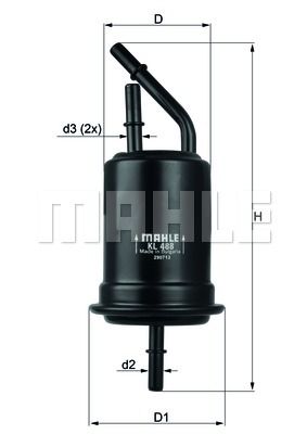 Фильтр топливный KNECHT KL 488