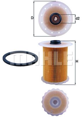 Фильтр топливный KNECHT KX 183D