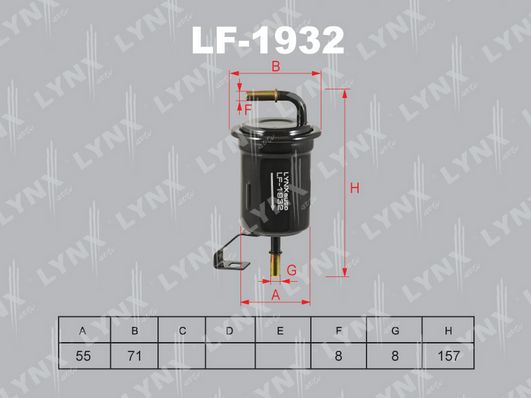 Фильтр Топливный LYNXauto арт. LF-1932