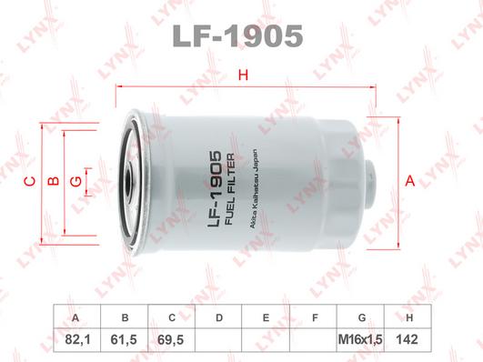 Фильтр Топливный LYNXauto LF1905