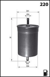 Фильтр топливный MECAFILTER ELE6011