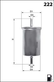 Фильтр топливный MECAFILTER ELE6104