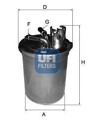 Фильтр топливный UFI 24.451.