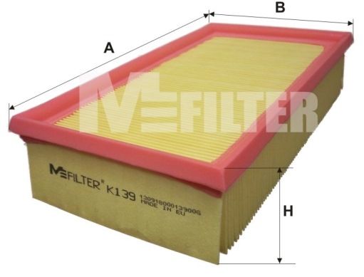 Фильтр воздушный MFILTER K 139