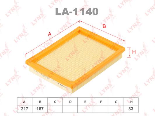 Фильтр Воздушный Mini Mini 1.4-1.6 01-06 LYNXauto la-114