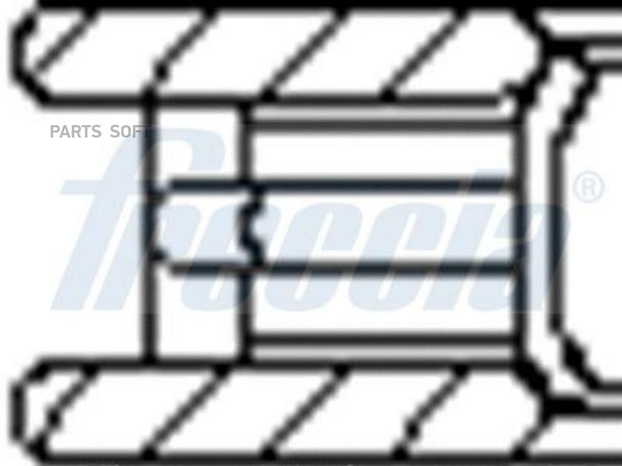 FRECCIA к-кт поршневых колец на 1 цилиндр FORD STD d84.8