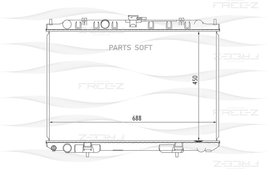 FREE-Z KK0259 Радиатор () 1шт