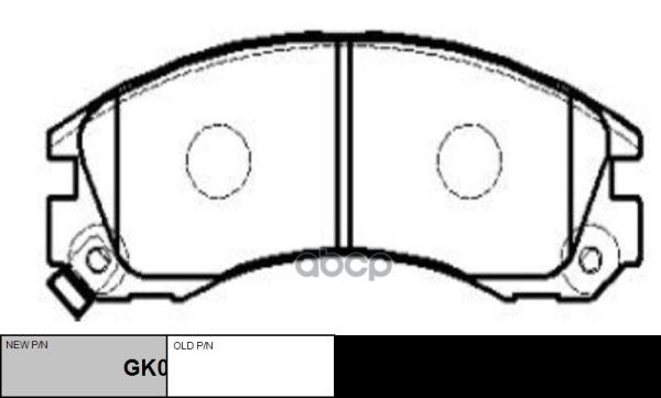 Gk0582 Колодки Тормозные Дисковые | Перед | Ckm-14 Nsii0013025243 CTR арт. CKM14