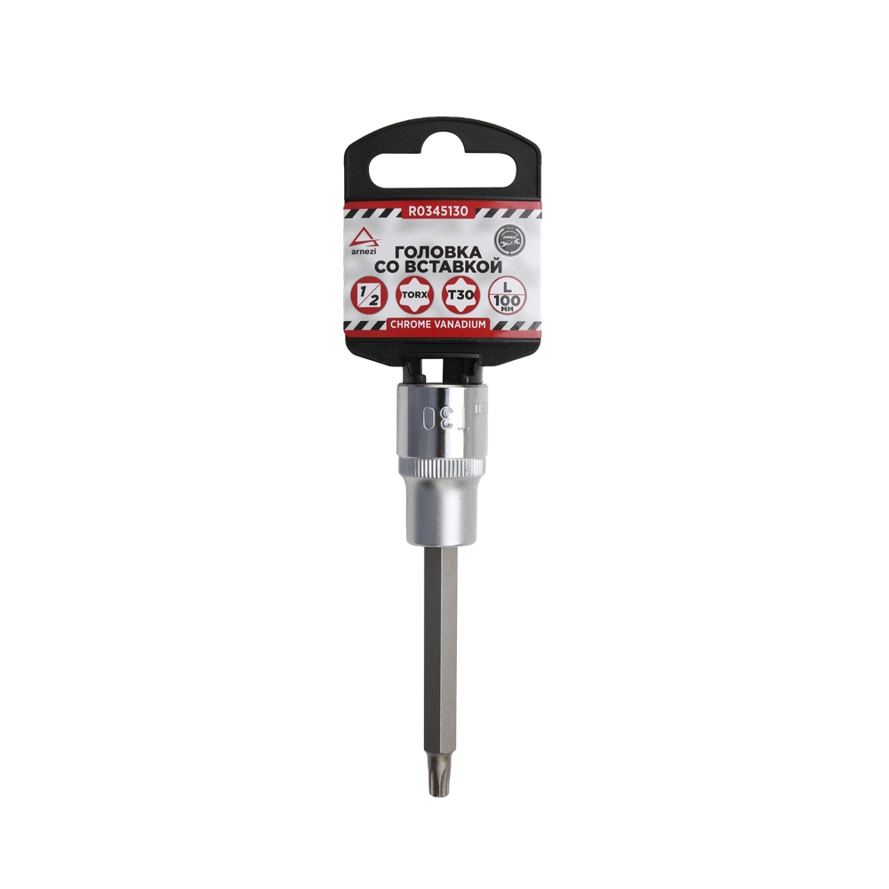 Головка 1/2 со вставкой TORX T30 L=100, на холдере