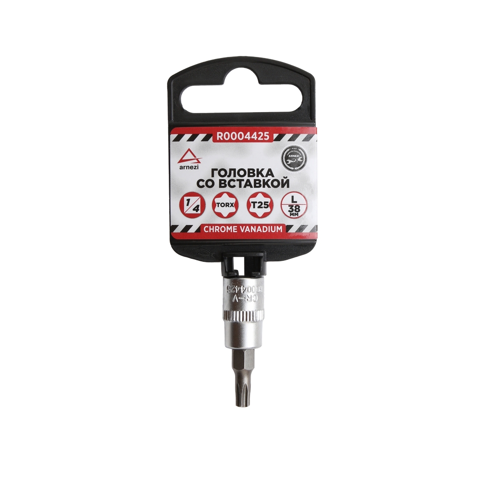 Головка 1/4 со вставкой TORX T25 L=38, на холдере