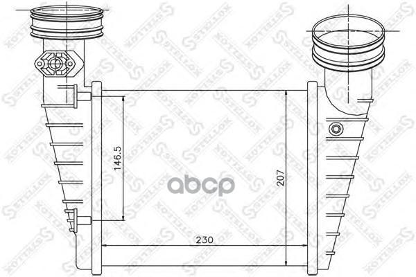 Интеркулер Stellox 1040157SX