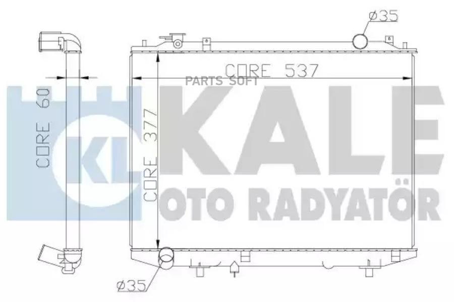 KALE Радиатор двигателя FORD RANGER- MAZDA B-SERIE/ BT-5