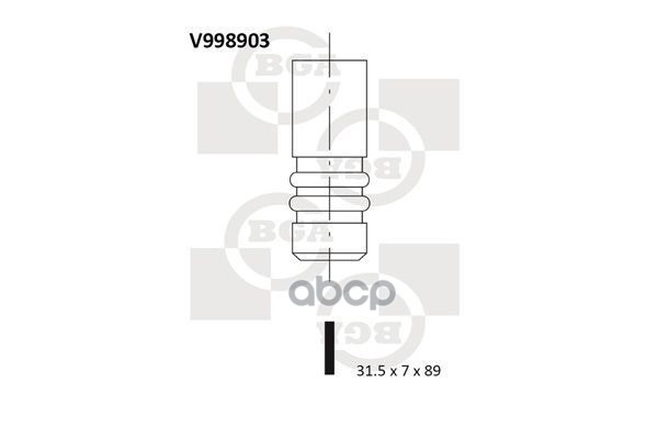 Клапан Двигателя Выпускной Bga арт. V998903