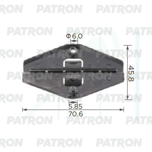 Клипса пластмассовая GM применяемость: Клипса зажима стекла PATRON p37235