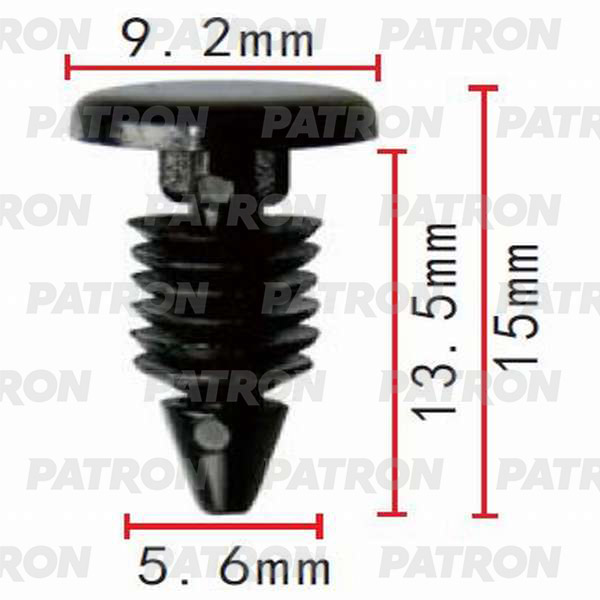 Клипса Пластмассовая Gm Применяемость: Уплотнитель PATRON арт. P370391