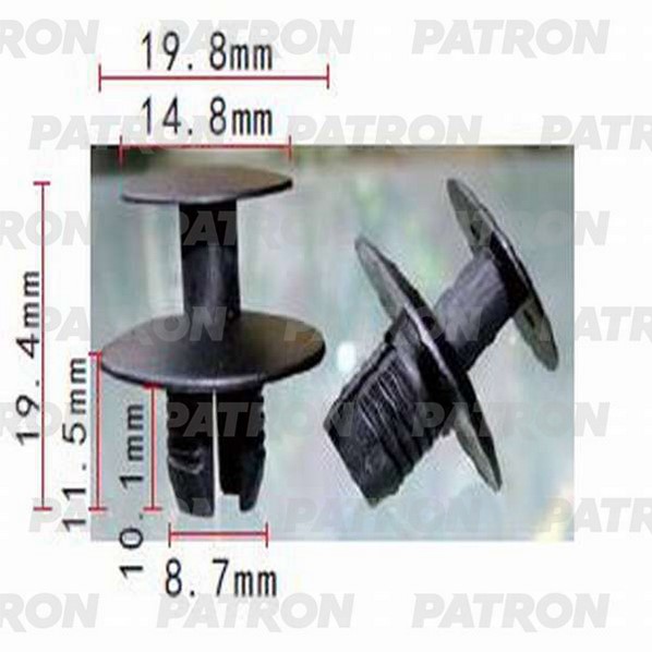 Клипса Пластмассовая Mercedes Применяемость: Капот Подкапотное Пространство PATRON P37118