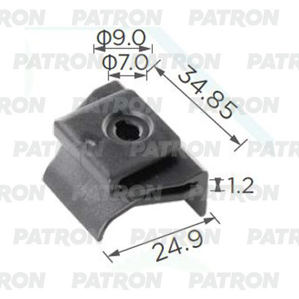 Клипса пластмассовая TOYOTA штифт от комплекта P37-0308 PATRON p37238