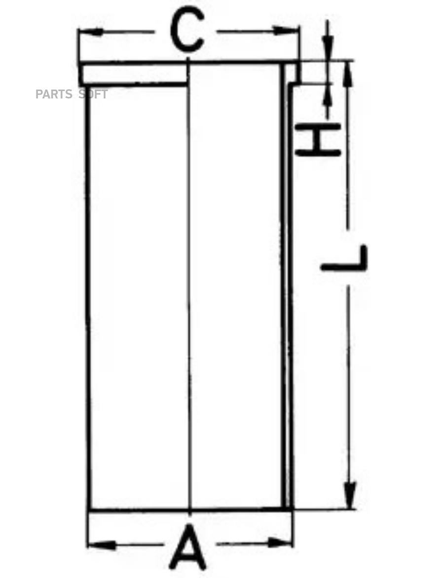 KOLBENSCHMIDT Гильза цилиндра MAN (D0824,D0826) d=108.00 KOLBENSCHMIDT